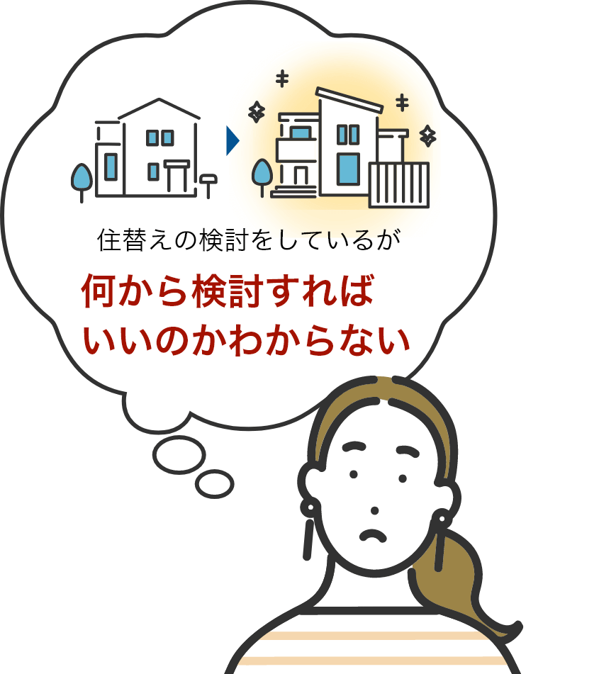 住替えの検討をしているが何から検討すればいいのかわからない