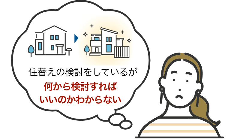住替えの検討をしているが何から検討すればいいのかわからない