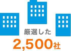 厳選した2,500社