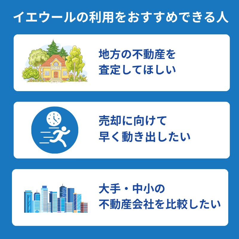 イエウールの利用をおすすめできる人