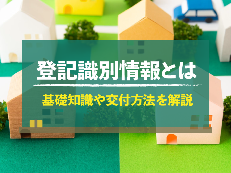 登記識別情報とは　基礎知識や交付方法を解説