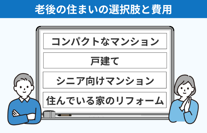老後の住まいの選択肢と費用
