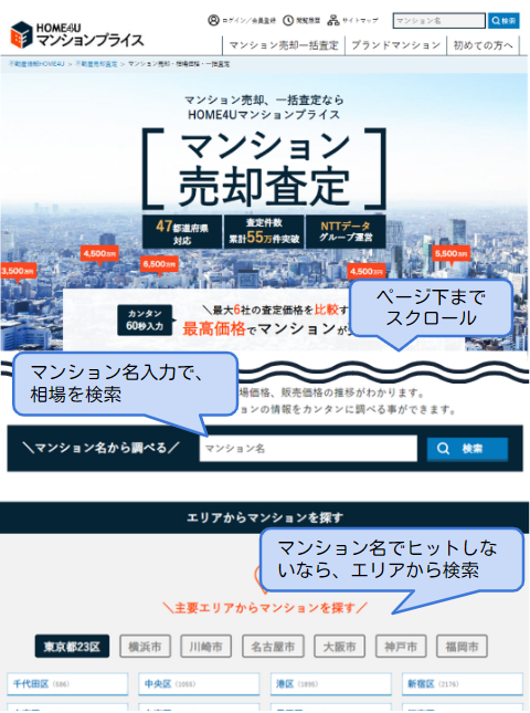 マンションプライストップページ
