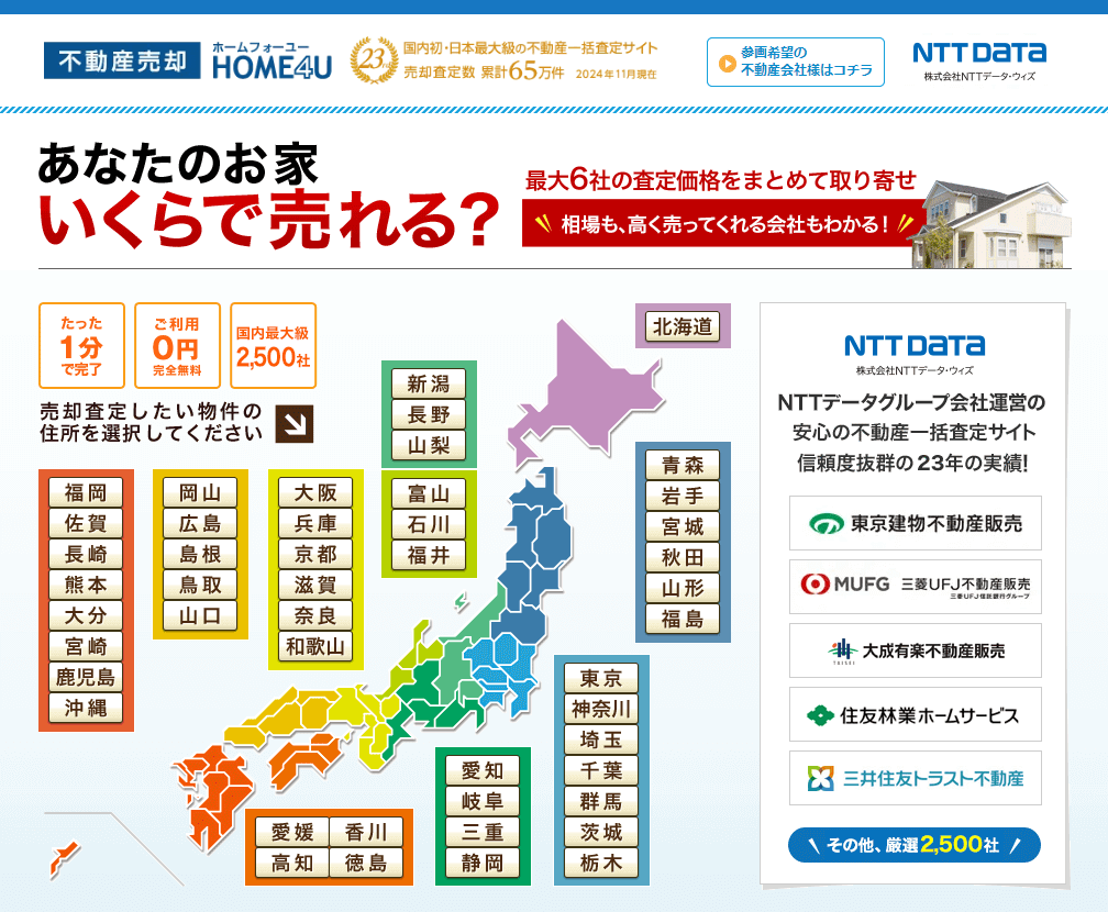 あなたのお家いくらで売れる？